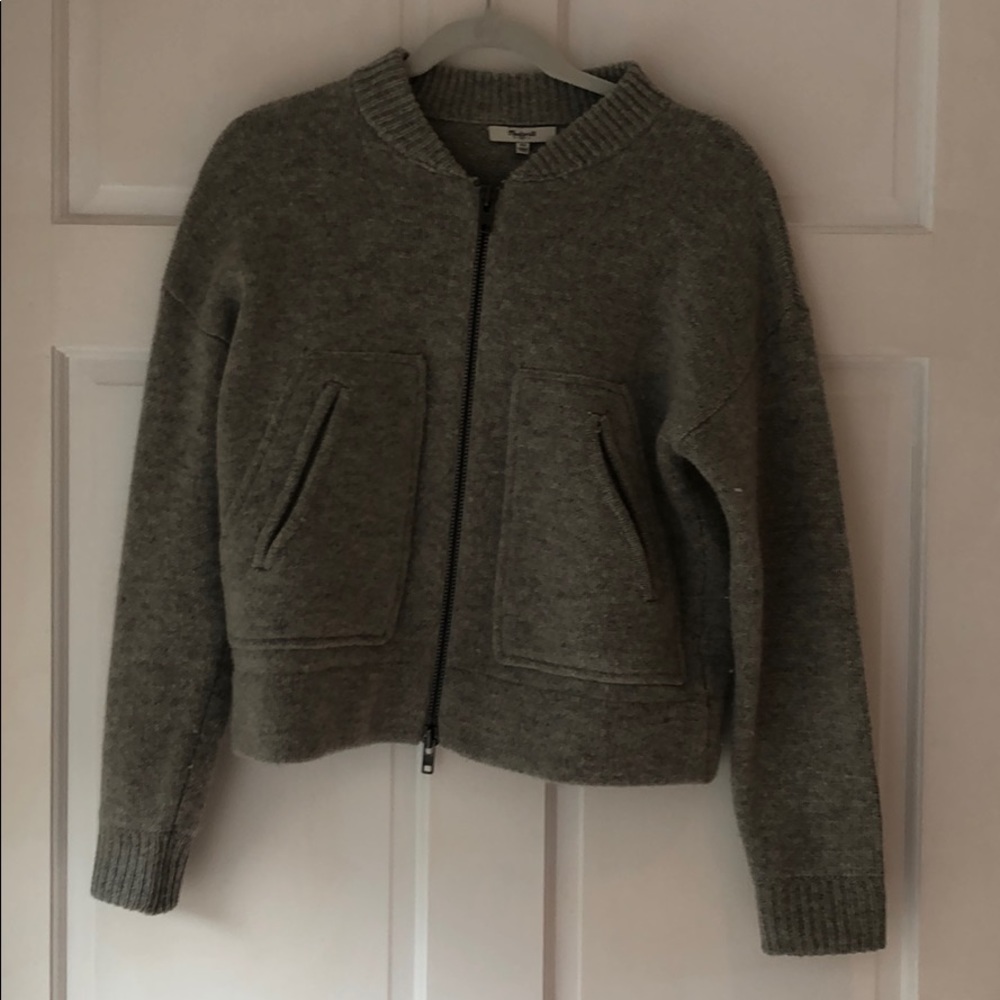 Madewell Wool Zipper Sweater